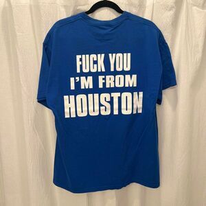 Vintage blue F*** you I’m from Houston T-shirt